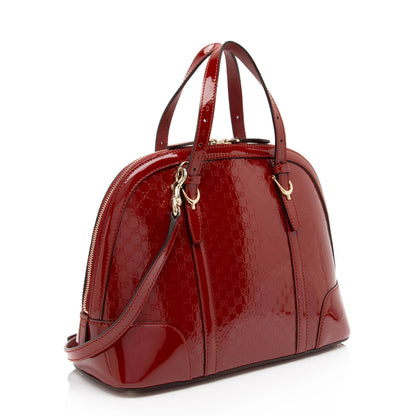 Gucci Microguccissima Patent Leather Nice Satchel (SHF-swAQdK)