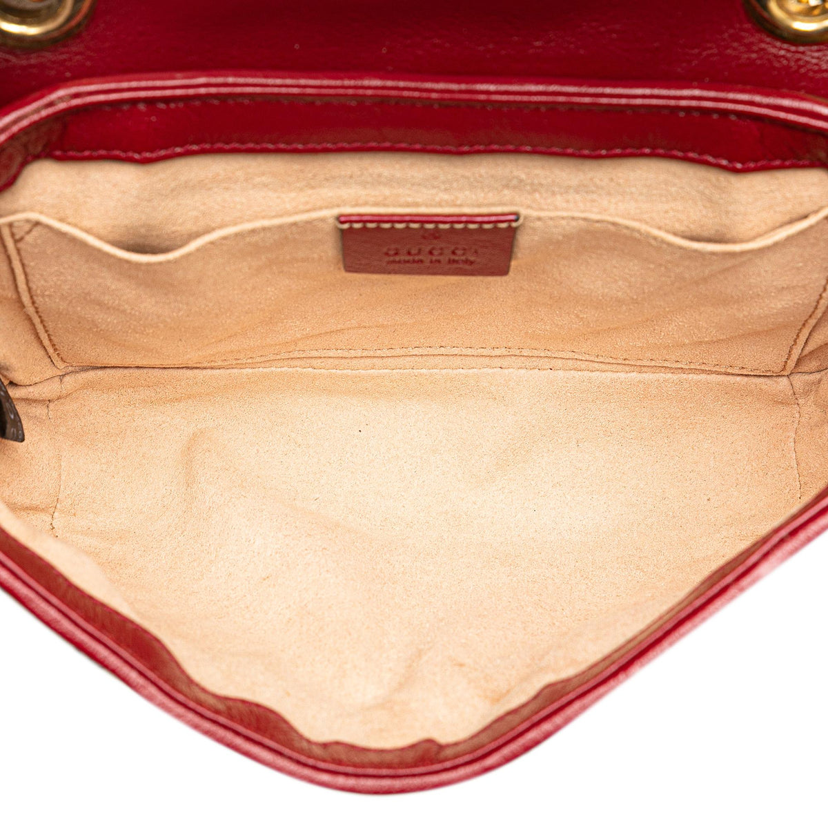 Gucci Mini GG Canvas Marmont Matelasse Flap