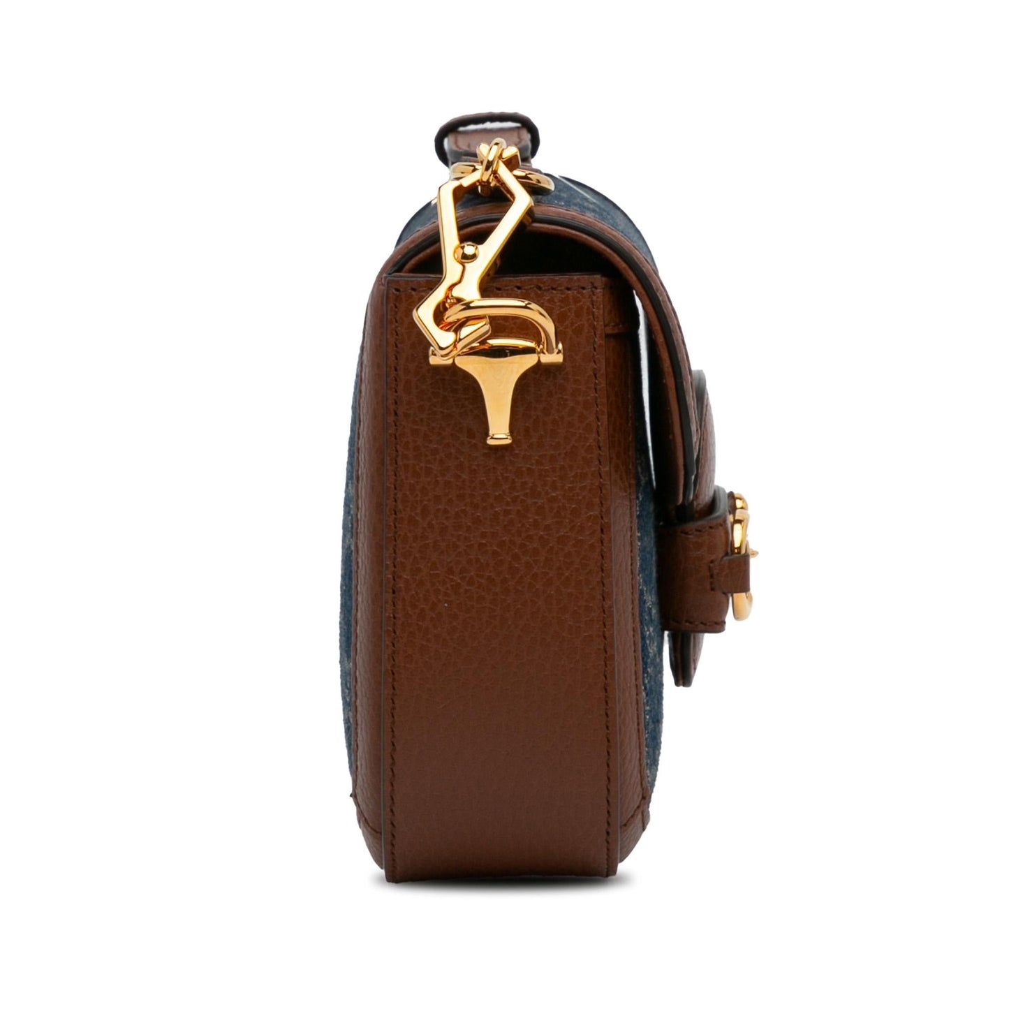 Gucci Mini GG Denim Horsebit 1955 Satchel (SHG-7wIpkG)