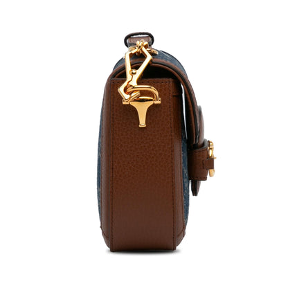 Gucci Mini GG Denim Horsebit 1955 Satchel (SHG-7wIpkG)