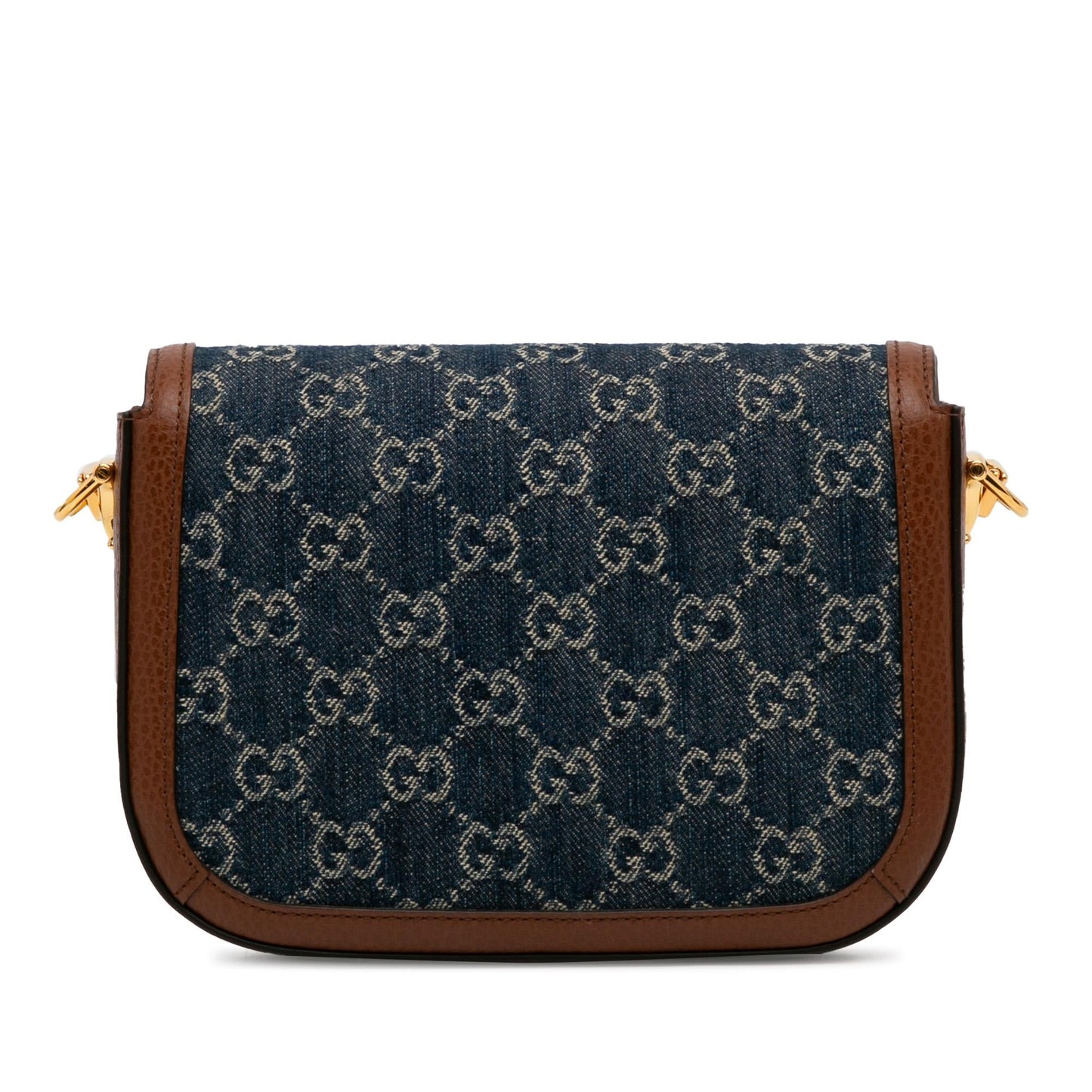 Gucci Mini GG Denim Horsebit 1955 Satchel (SHG-7wIpkG)