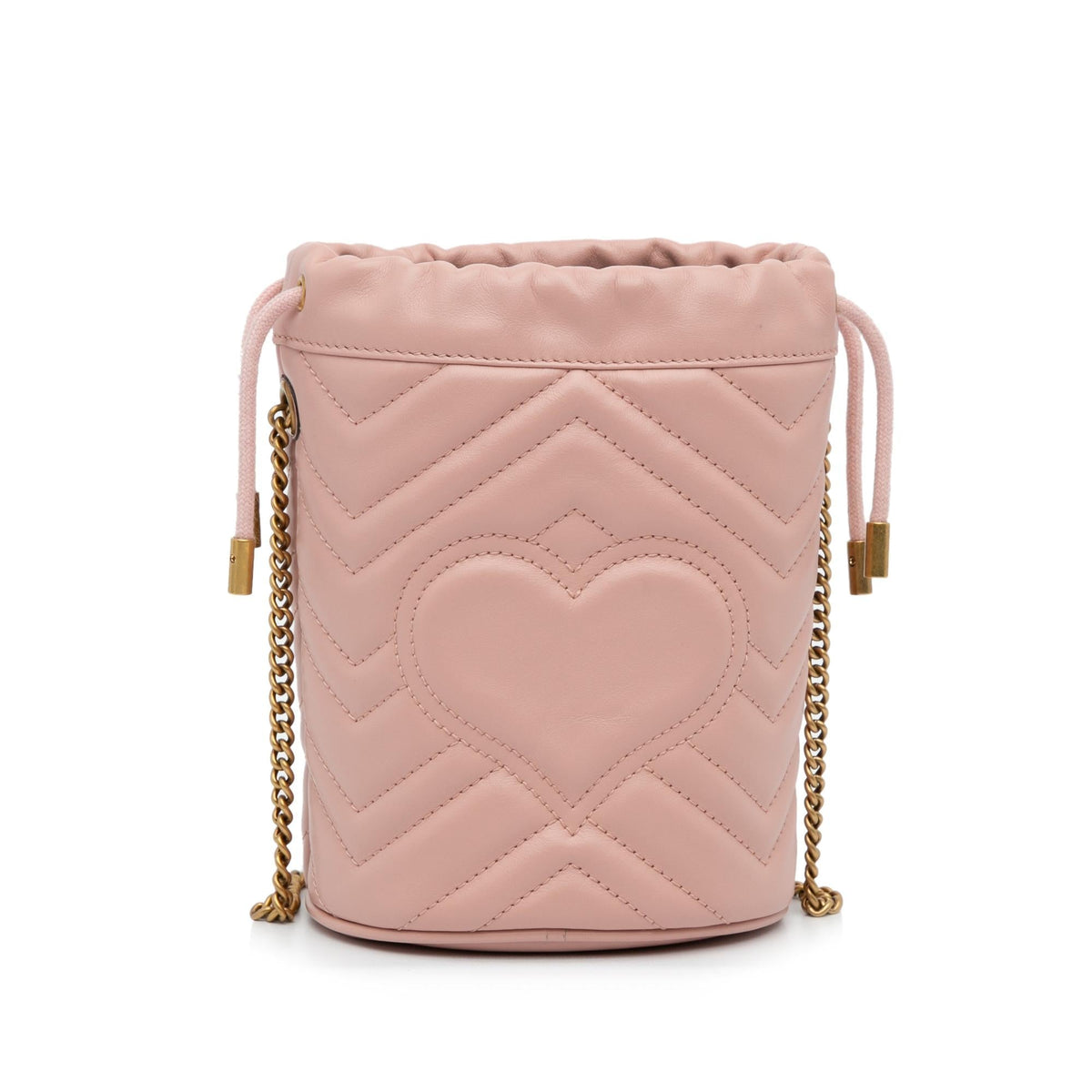 Gucci Mini GG Marmont Matelasse Bucket Bag (SHG-yidCFA)