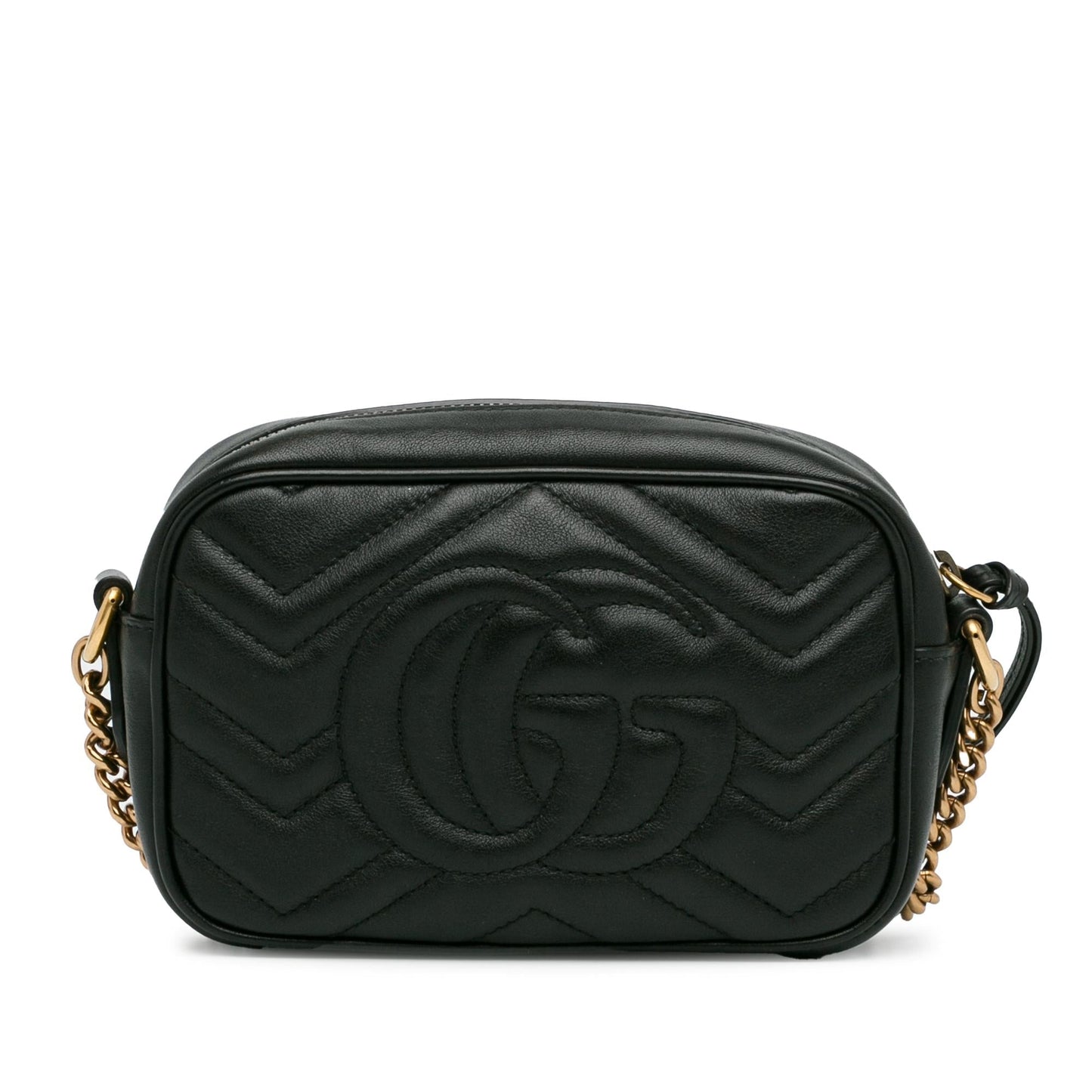 Gucci Mini GG Marmont Matelasse Crossbody Bag (SHG-FuNYR9)