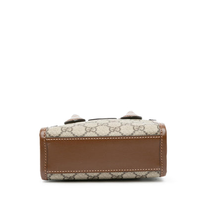 Gucci Mini GG Supreme Interlocking G Satchel