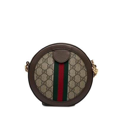 Gucci Mini GG Supreme Round Ophidia Crossbody (SHG-oKTNkt)