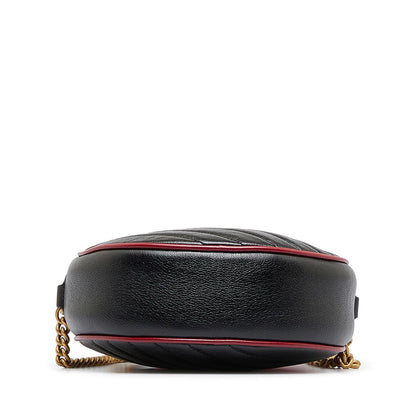 Gucci Mini Torchon GG Marmont Round Crossbody Bag (SHG-eGqyXA)