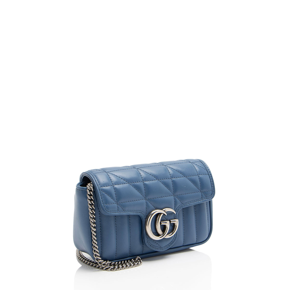 Gucci Mixed Matelasse Leather GG Marmont Aria Super Mini Flap Bag
