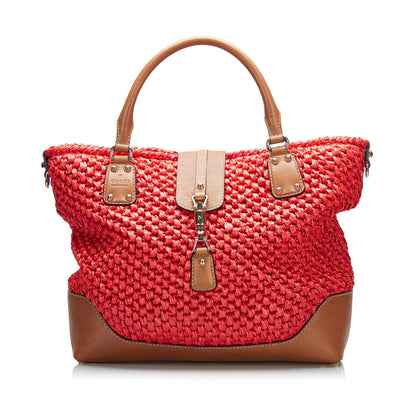 Gucci New Jackie Wicker Tote Bag (SHG-G2qUHn)