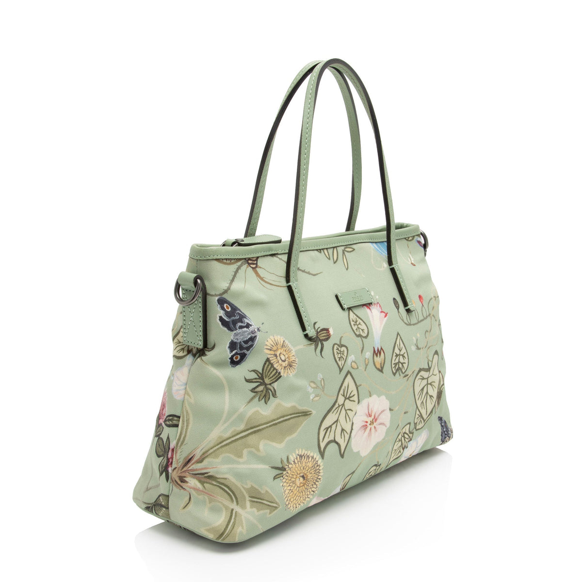Gucci Nylon Flora Knight Small Tote (SHF-2ID1EO)