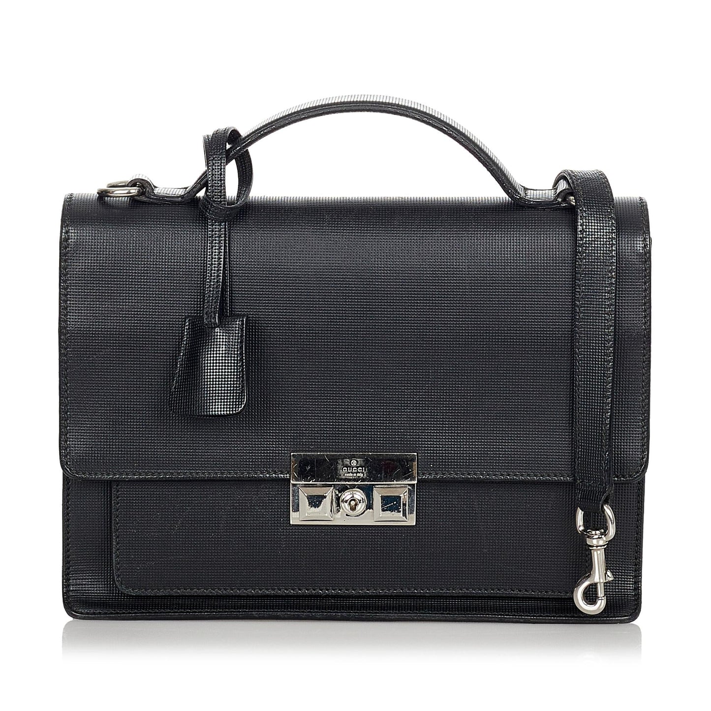 Gucci Padlock Leather Satchel