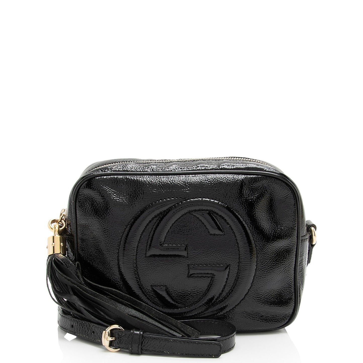Gucci Patent Leather Soho Disco Bag (SHF-jaEn3g)