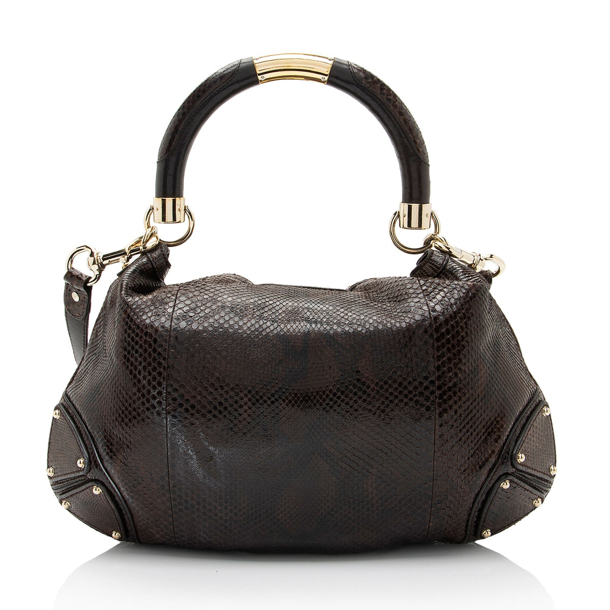 Gucci Python Medium Indy Satchel (SHF-o6MQCe)