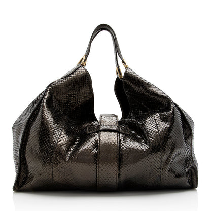 Gucci Python Stirrup Hobo