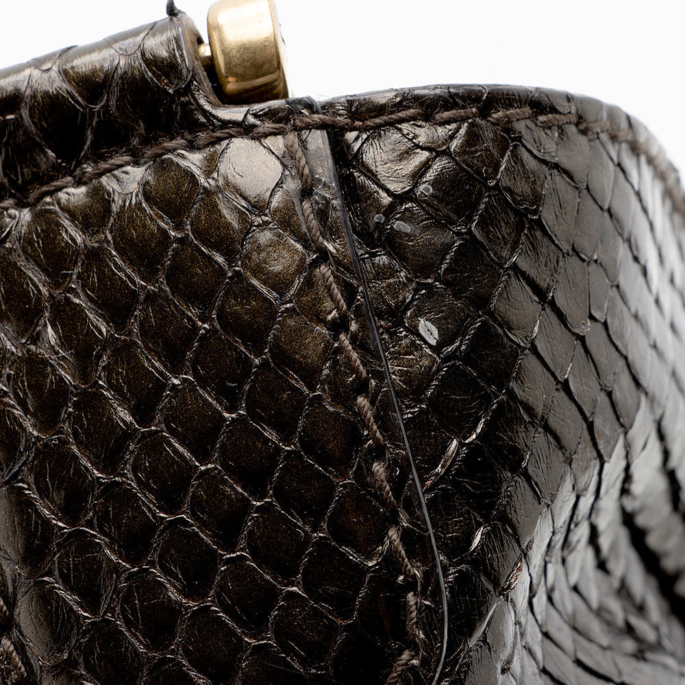 Gucci Python Stirrup Hobo