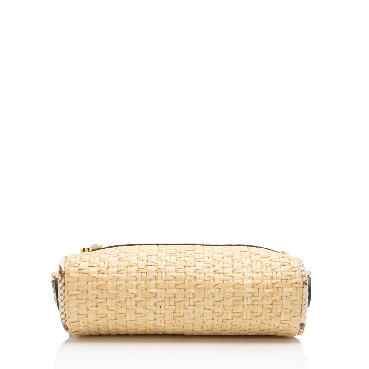 Gucci Raffia Snakeskin Ophidia Mini Shoulder Bag