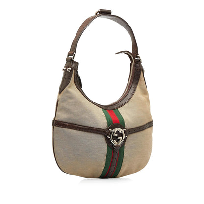 Gucci Reins Web Hobo (SHG-rDthGg)