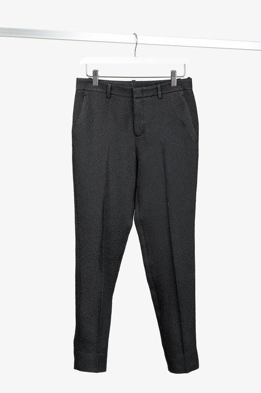 Gucci PF/13 Black Textured-Jacquard Tapered Trousers