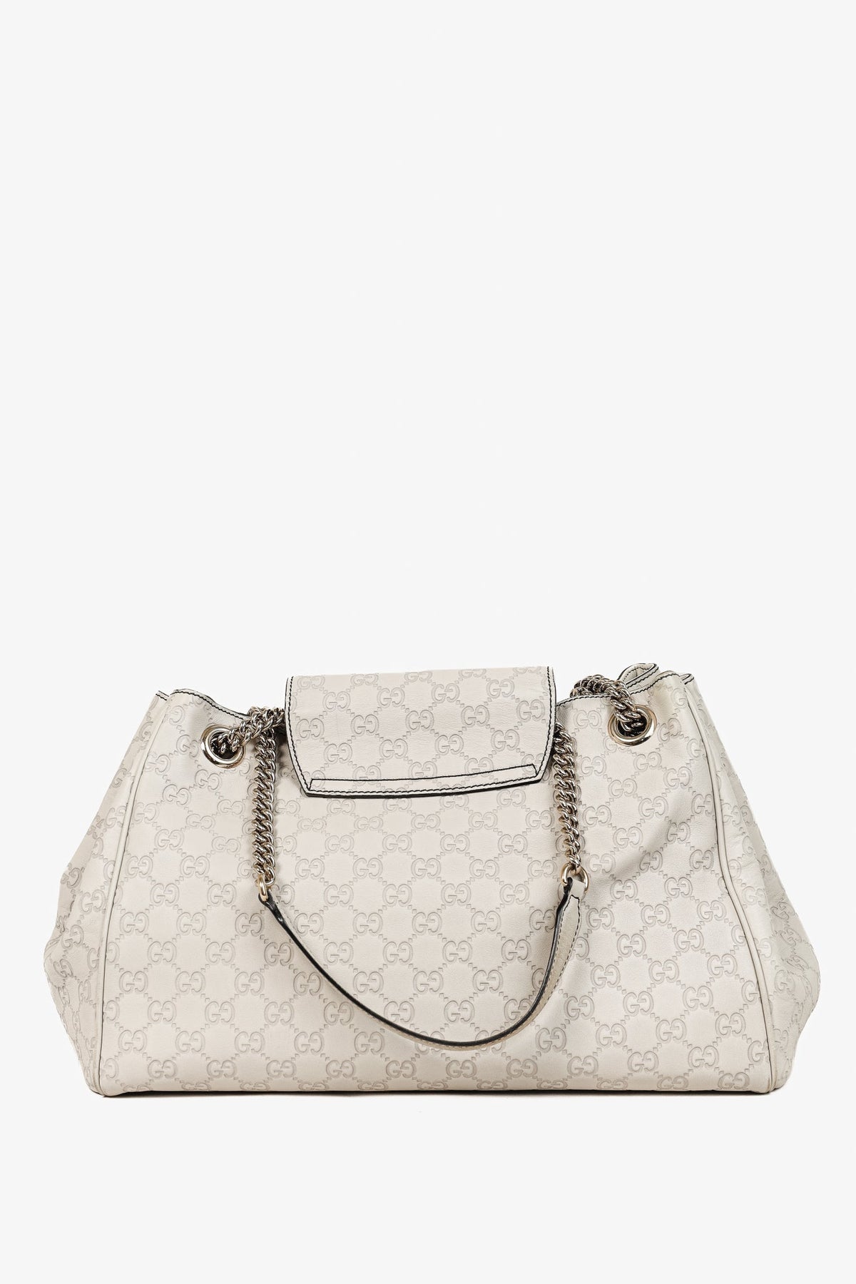 Gucci Medium Emily Off-White Guccissima Leather Shoulder Bag