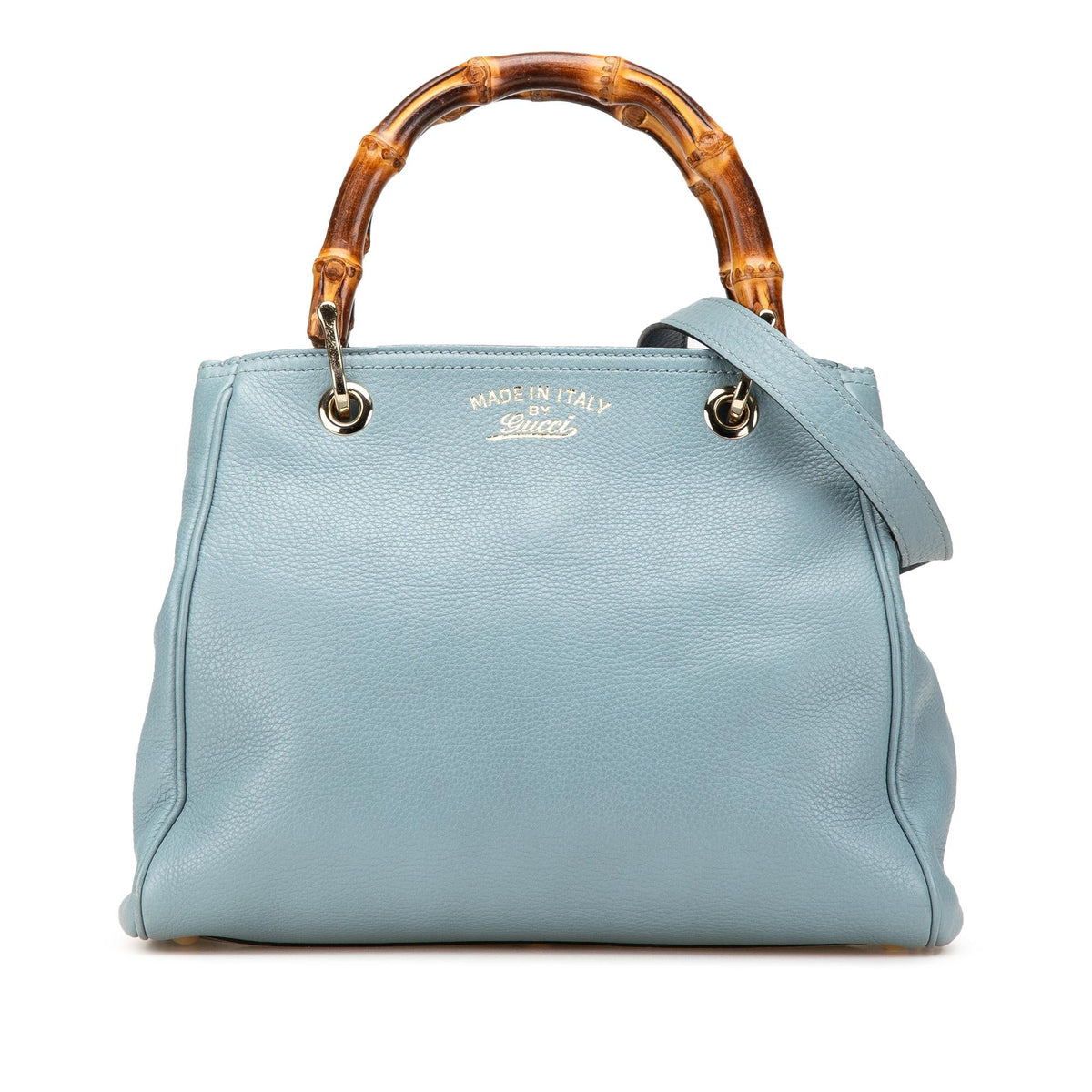 Gucci Small Calfskin Bamboo Shopper Satchel
