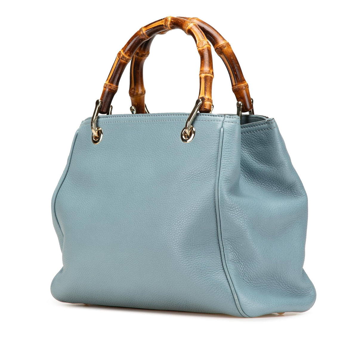 Gucci Small Calfskin Bamboo Shopper Satchel