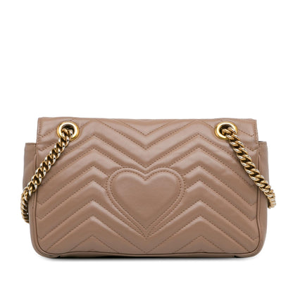 Gucci Small GG Marmont Matelasse Crossbody Bag (SHG-WEebbv)
