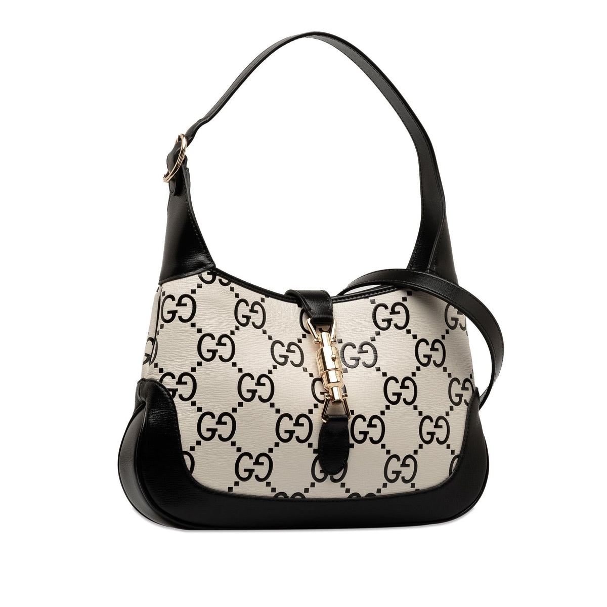 Gucci Small GG Print Leather Jackie 1961 Bag (SHG-nLCbtl)