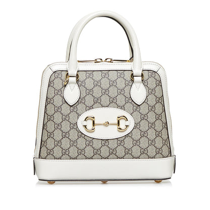 Gucci Small GG Supreme Horsebit 1955 Satchel