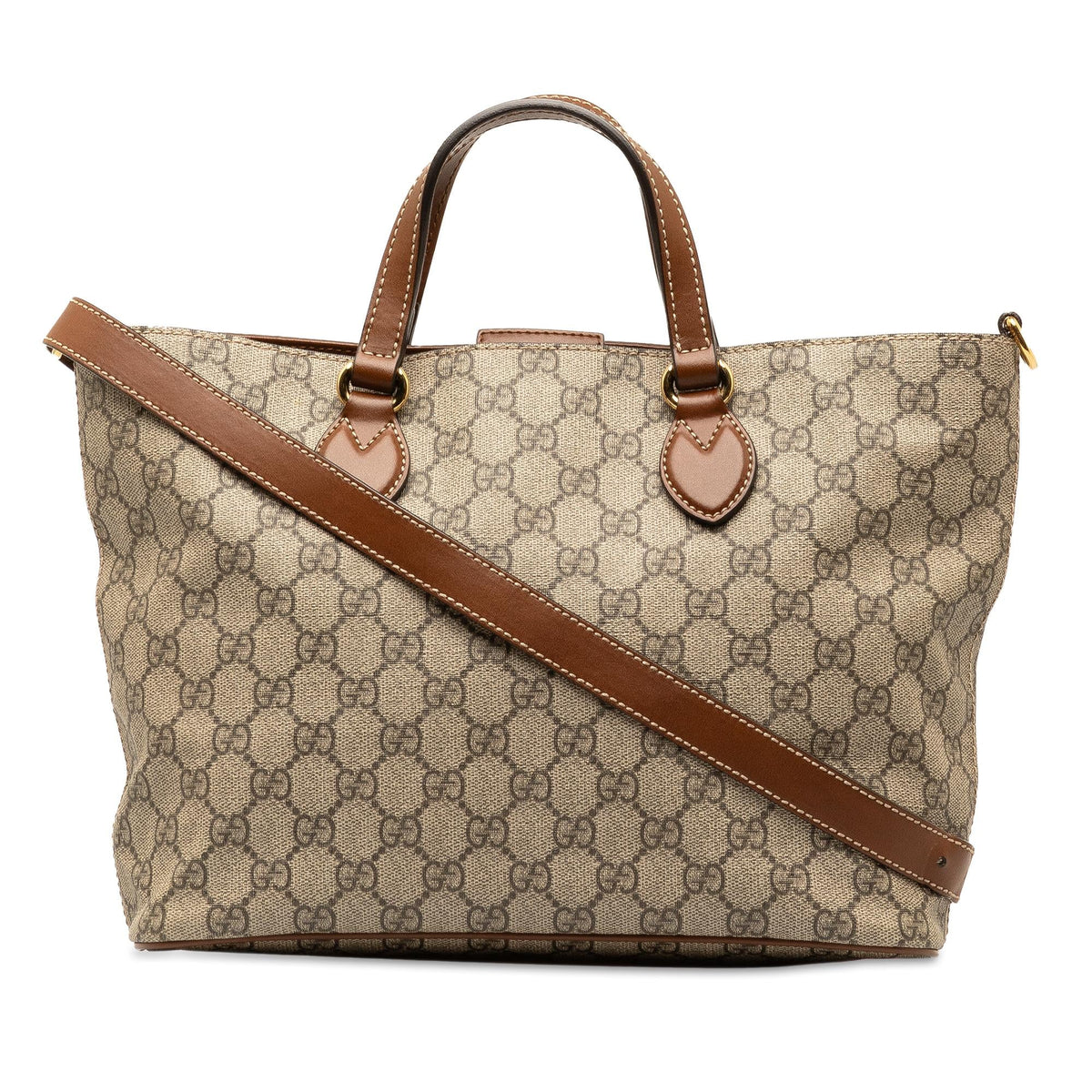 Gucci Small GG Supreme Satchel (SHG-yrNoBg)