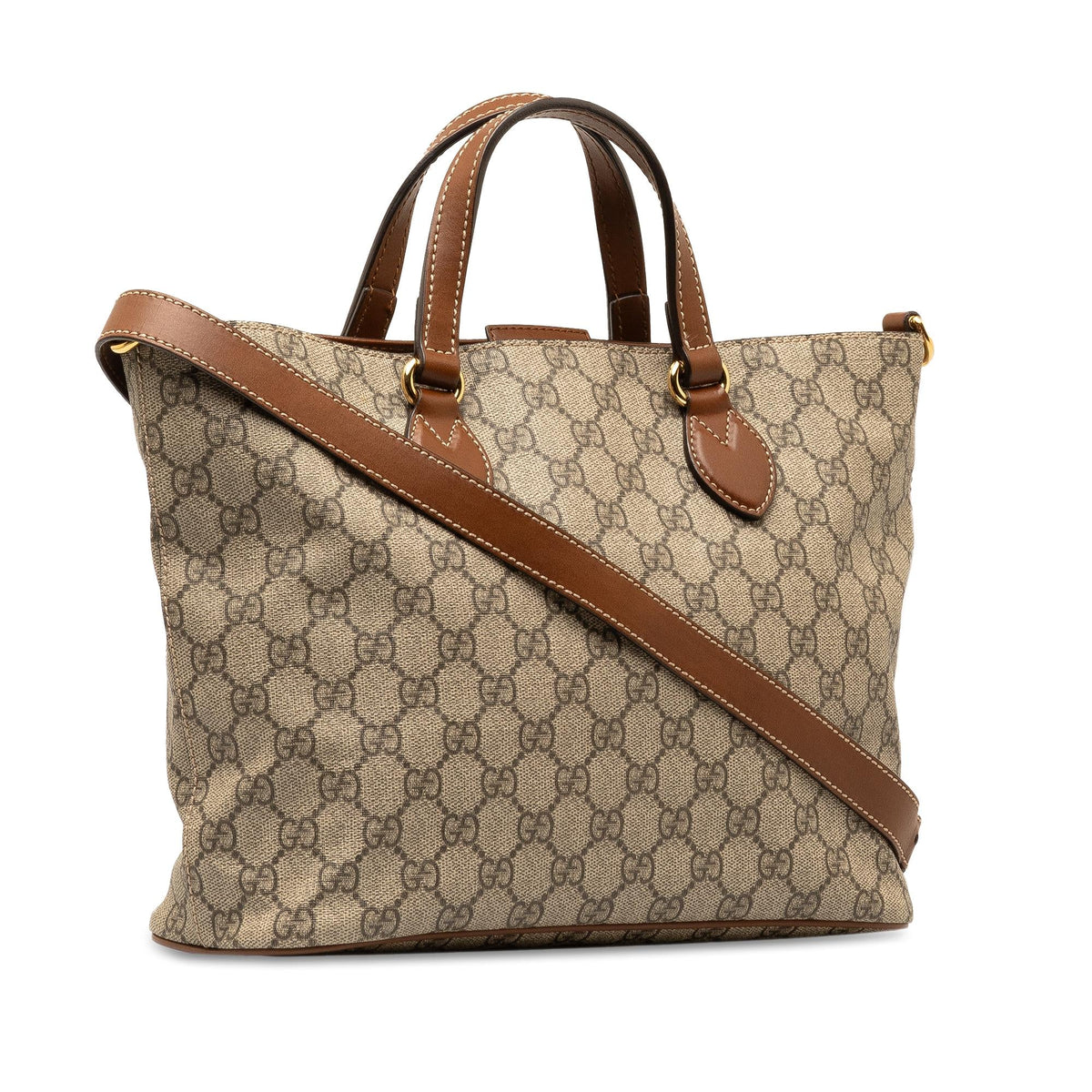 Gucci Small GG Supreme Satchel (SHG-yrNoBg)