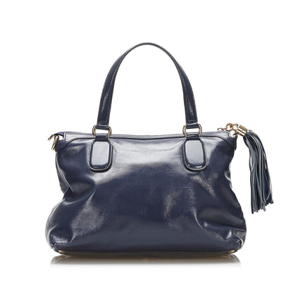 Gucci Small Patent Soho Working Satchel (SHG-cZqupT)