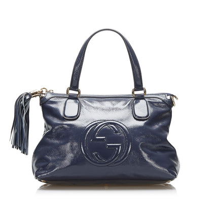 Gucci Small Patent Soho Working Satchel (SHG-cZqupT)