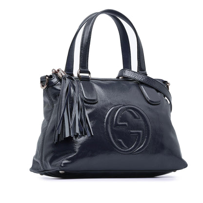 Gucci Small Patent Soho Working Satchel (SHG-xMBICY)