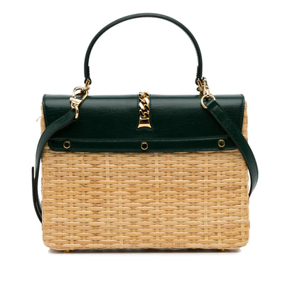 Gucci Small Sylvie Wicker Satchel (SHG-Wpjdzr)