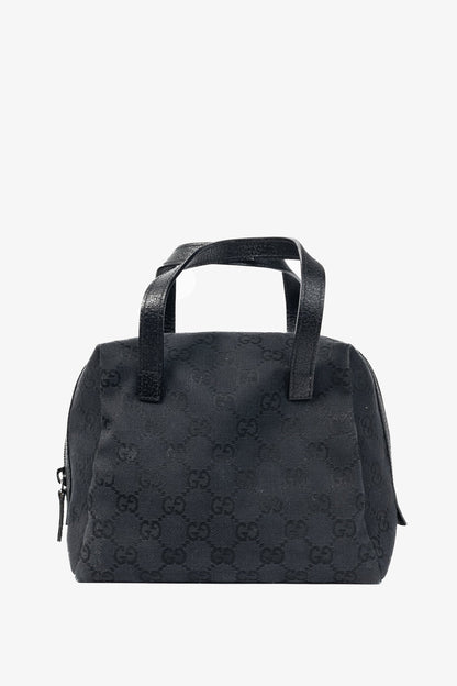Gucci Balthus Black GG-Canvas Mini Tote Bag