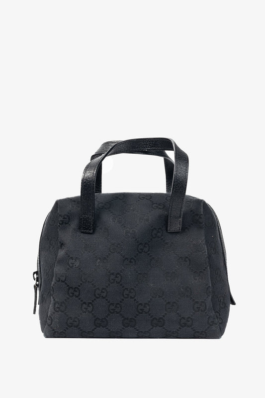 Gucci Balthus Black GG-Canvas Mini Tote Bag