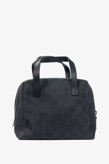 Gucci Balthus Black GG-Canvas Mini Tote Bag
