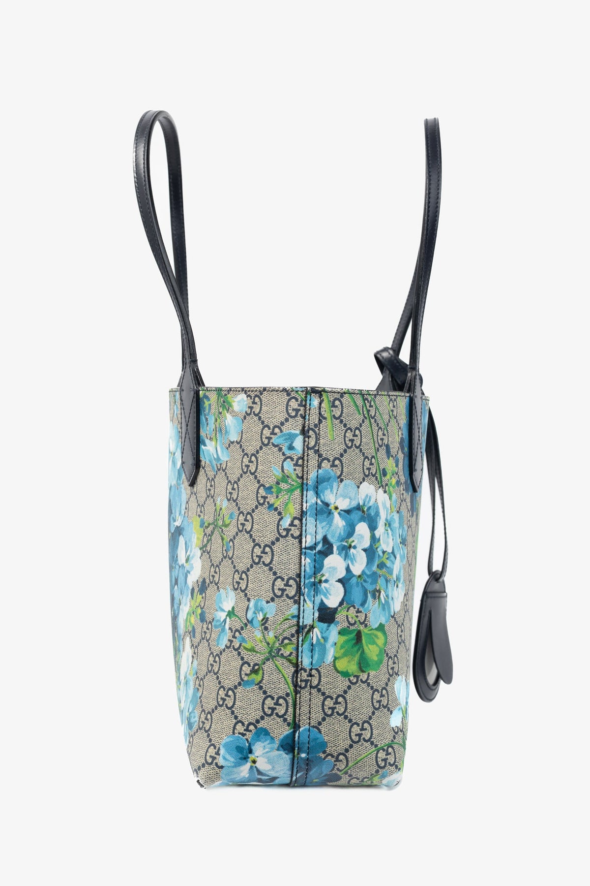 Gucci GG Blooms Supreme Blue Reversible Tote