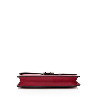 Gucci Smooth Calfskin Interlocking G Wallet on Strap (SHF-poz1cn)