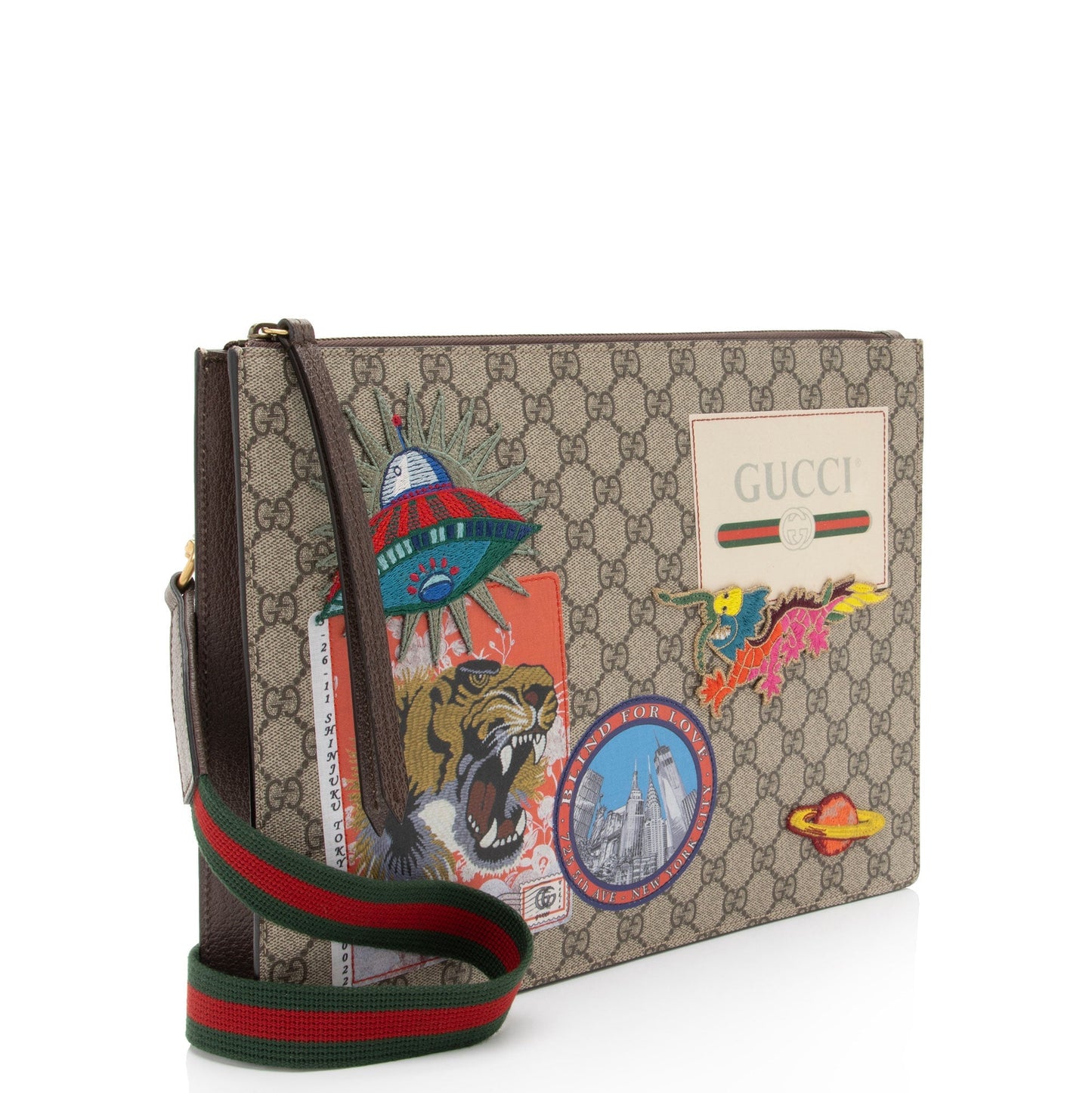 Gucci Soft GG Supreme Gucci Courrier Messenger Clutch