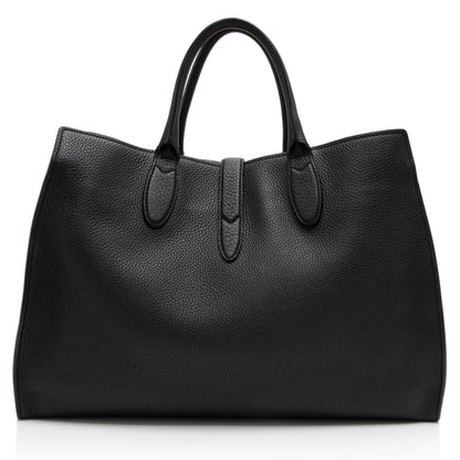 Gucci Soft Pebbled Leather Jackie Medium Tote - FINAL SALE (SHF-8Qshpx)