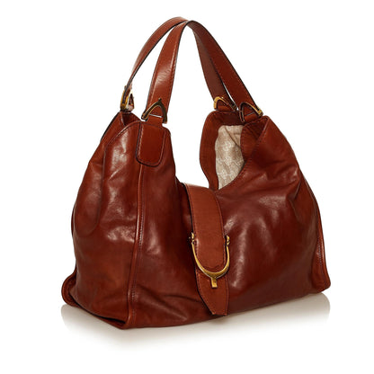 Gucci Stirrup Leather Shoulder Bag