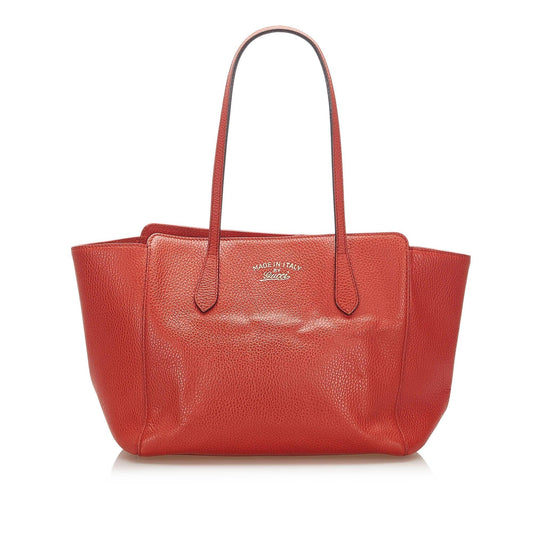 Gucci Swing Leather Tote Bag (SHG-17321)