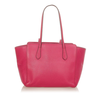 Gucci Swing Leather Tote Bag