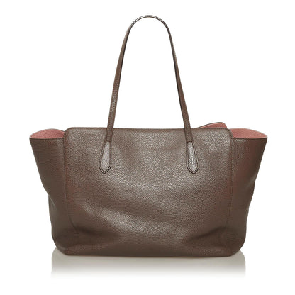 Gucci Swing Leather Tote Bag