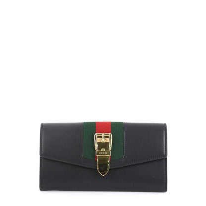 Gucci Sylvie Calfskin Continental Wallet