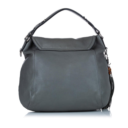Gucci Techno Horsebit Leather Satchel