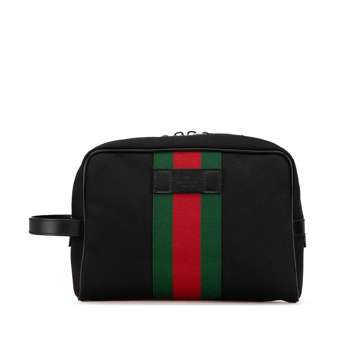 Gucci Techno Web Canvas Clutch