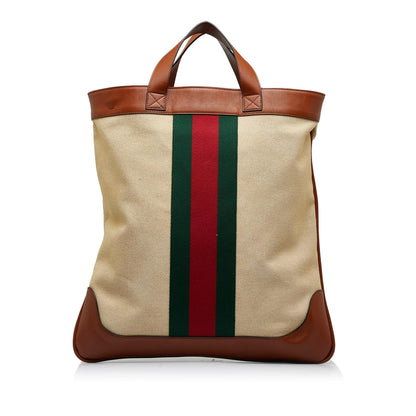 Gucci Web Canvas Satchel (SHG-g41Sc1)