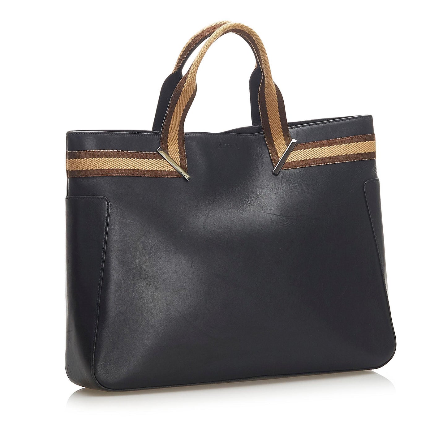 Gucci Web Leather Tote Bag (SHG-19064)