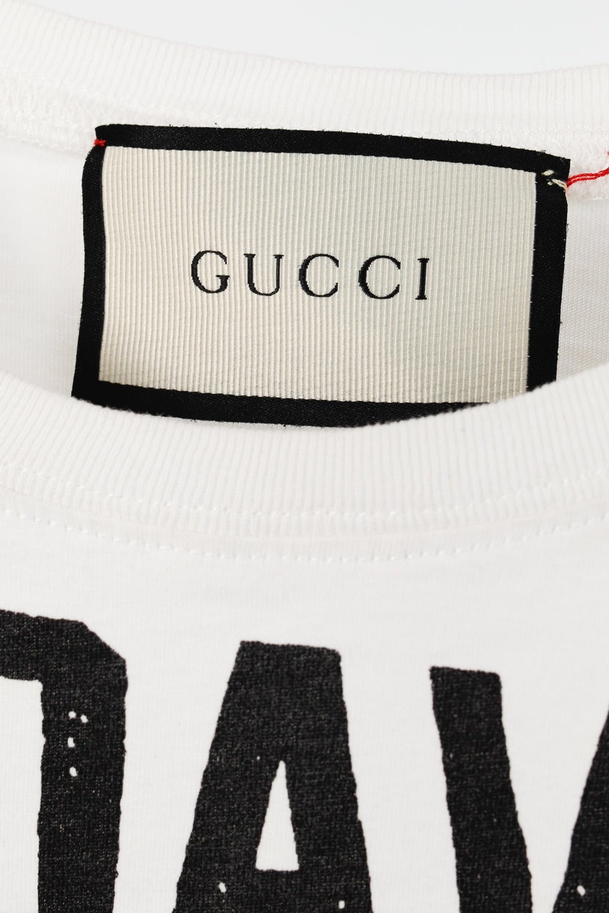 Gucci R/18 White Cotton Soave Amore Guccification Panther Graphic T-Shirt
